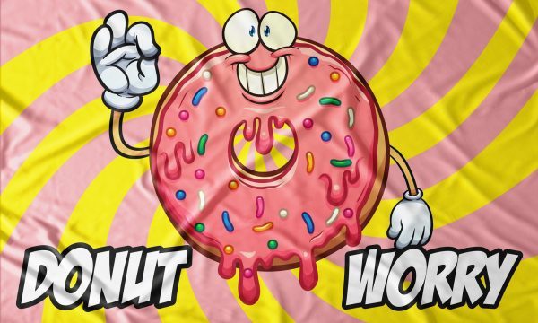 Donut Worry Flag