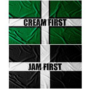 cream or jam flags