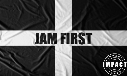 Cornish Jam First Flag | Buy A Cornish Flag, St Piran Flag